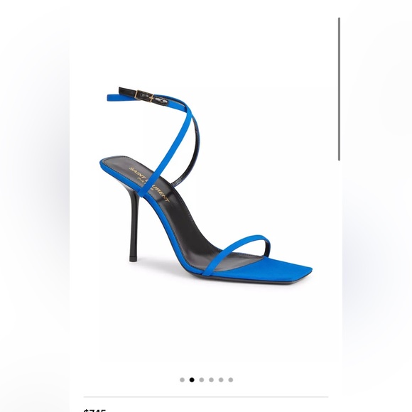 YSL Saint Laurent Nuit Sandal Picasso Blue size 40 - Picture 5 of 6